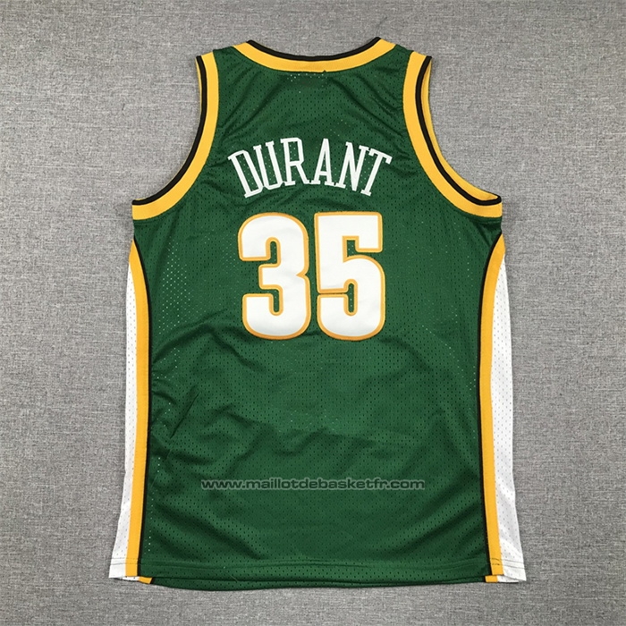 Maillot Enfant Seattle Supersonics Kevin Durant #35 Mitchell & Ness 2007-08 Vert